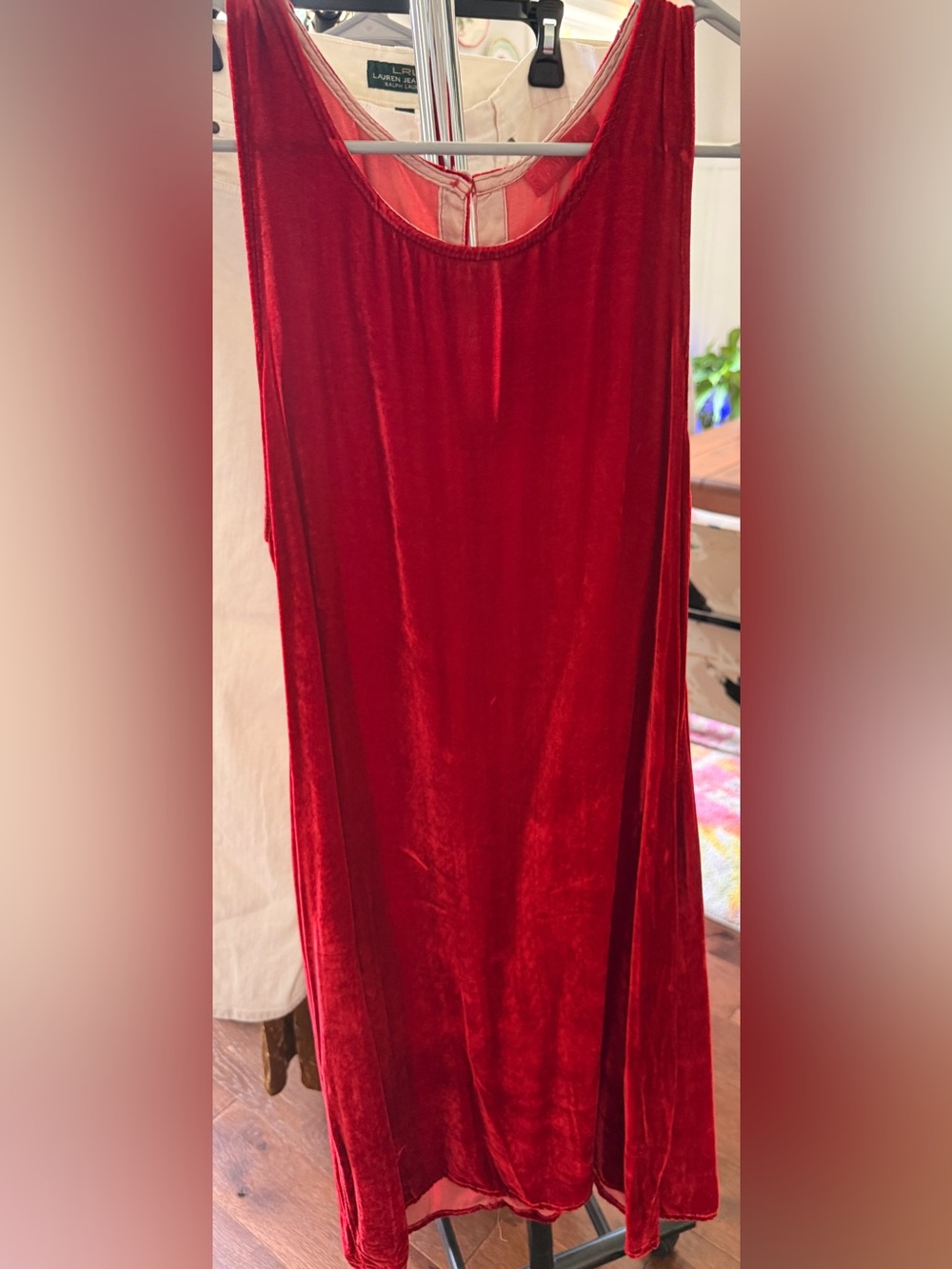 Red Velvet sleeveless dress